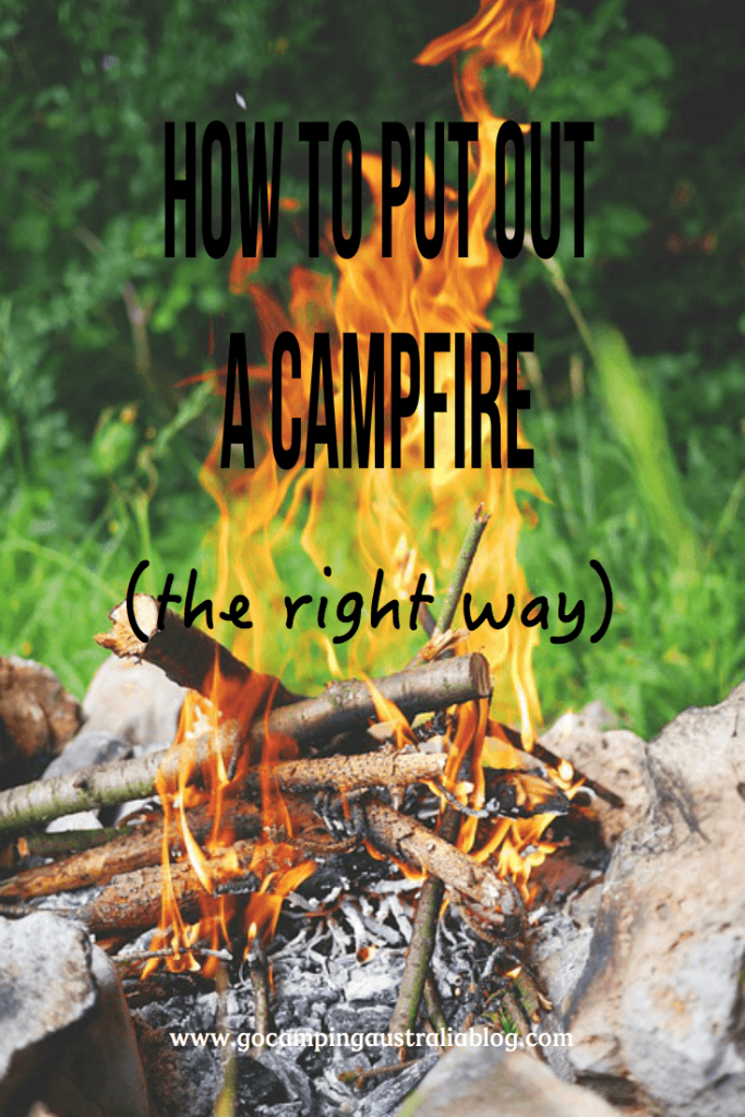 Best methods for putting out a campfire