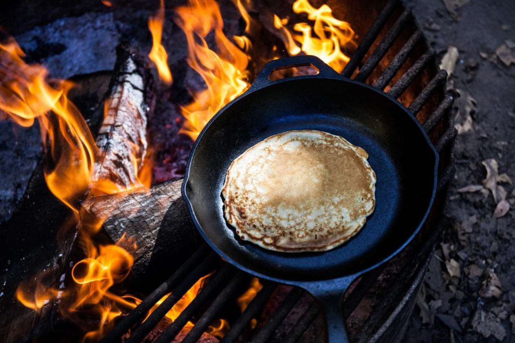 Using a Regular Pan Safely on a Campfire