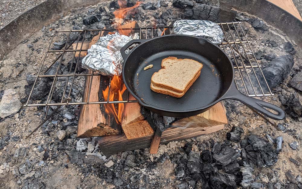 Using a Regular Pan Safely on a Campfire