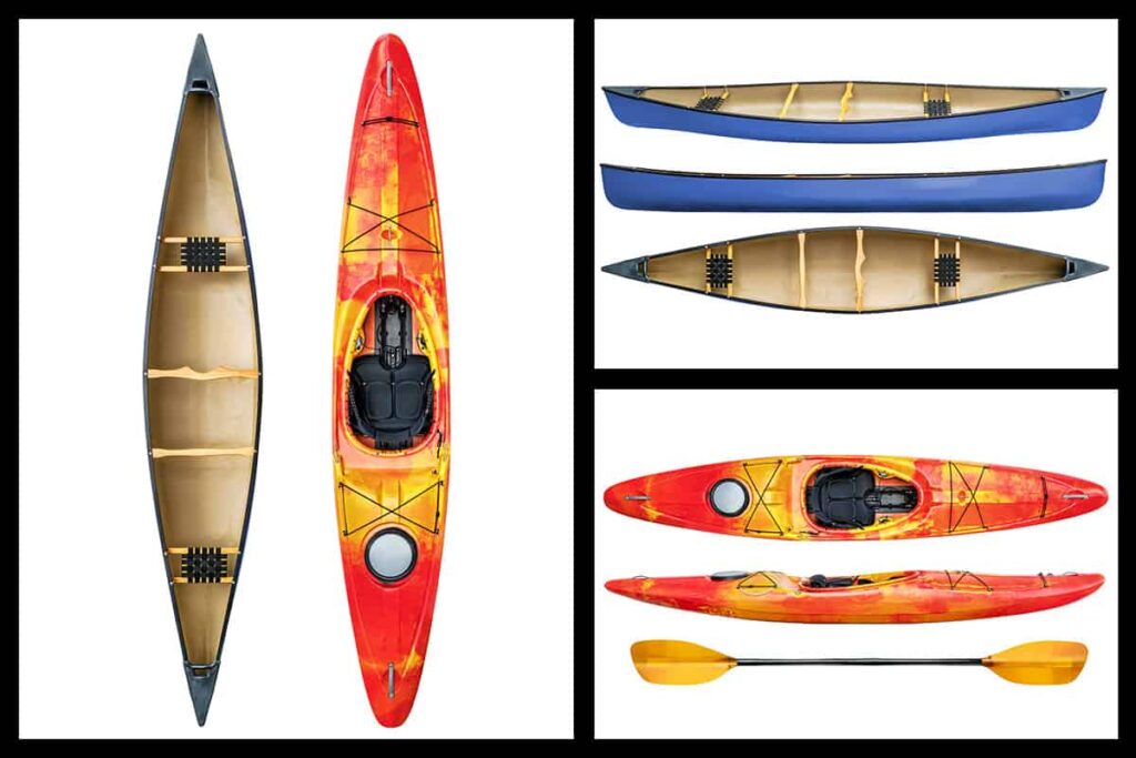 Comparing kayak paddles and canoe paddles
