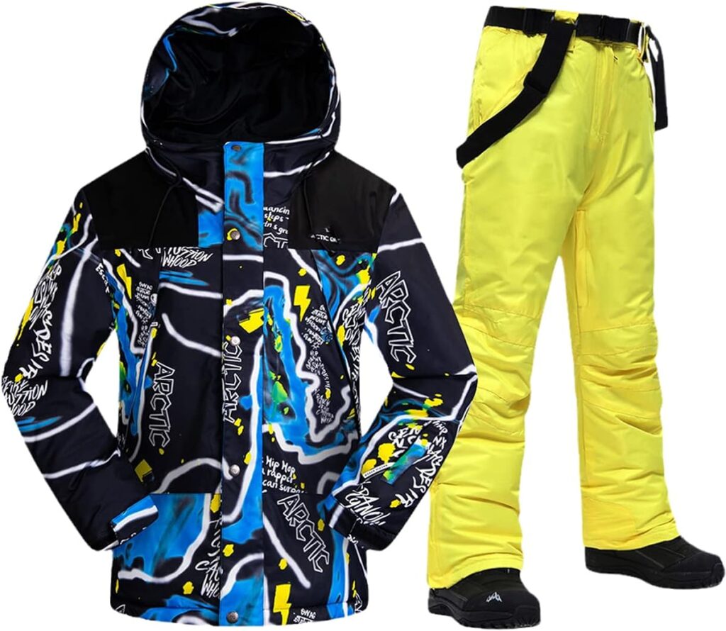 HEAITHpool Winter Ski Suit For Men Warm Windproof Waterproof Outdoor Sports Snow Jackets And Pants Wear Male Ski Equipment