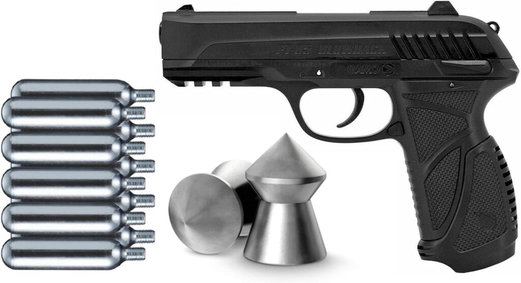 ArmyBoy Gamo PT-85 Blowback - Powerful CO2-Powered .177 Cal Pellet Air Pistol - 450 FPS | Bundle