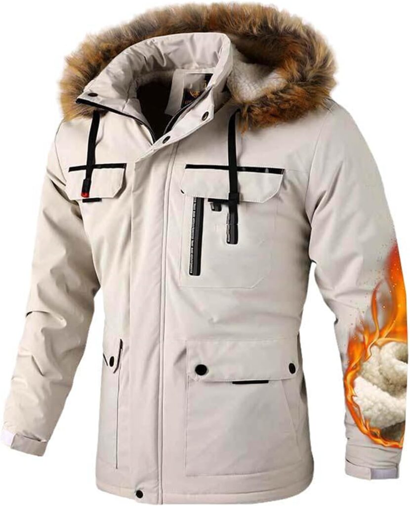 Mens Thermal Ski Suit Waterproof Windproof Warm Fleece Jacket Outdoor Sports Snow Pants Winter Snowboard Wear