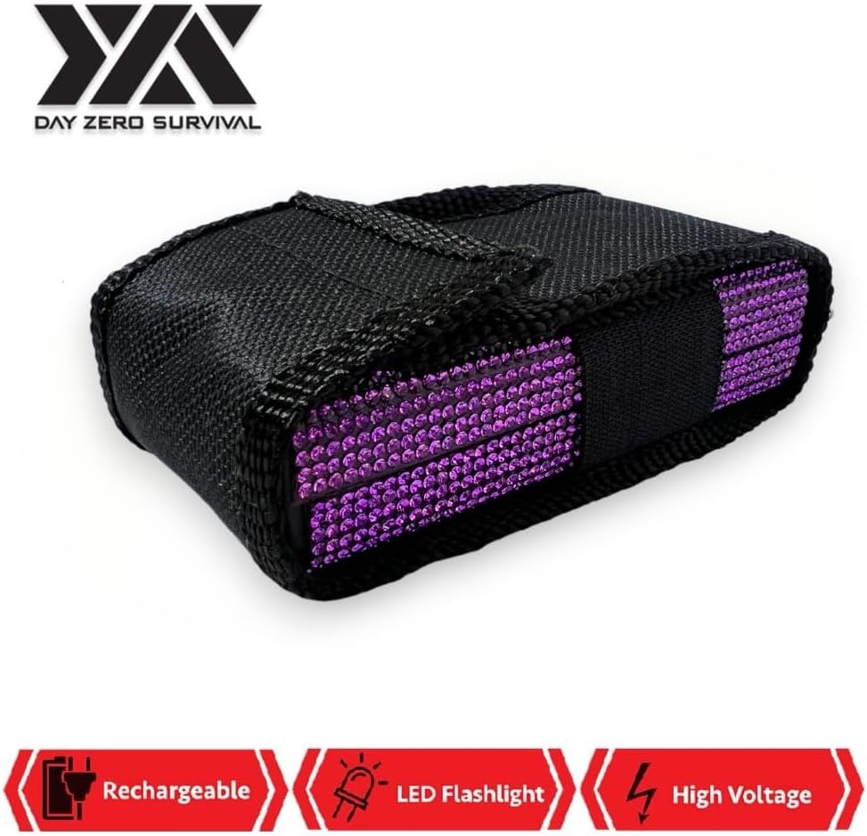 Purple Personal Security Self Defense Rhinestone Bling Stun Gun