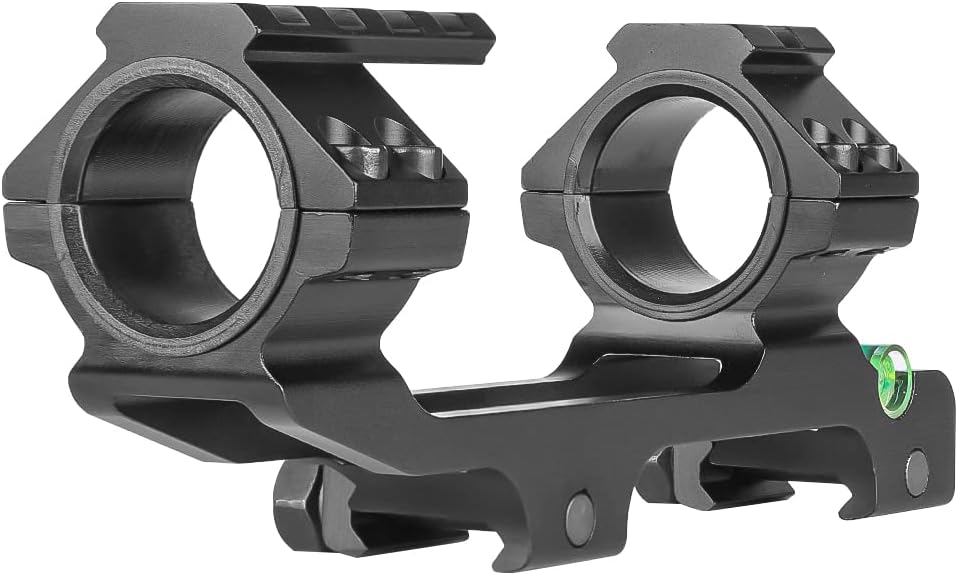 SPINA OPTICS Hunting Scope Mount Dual Ring with Spirit Bubble Level Fit 20 mm Picatinny Rail for Tactical Rifle Scope 25.4/30mm
