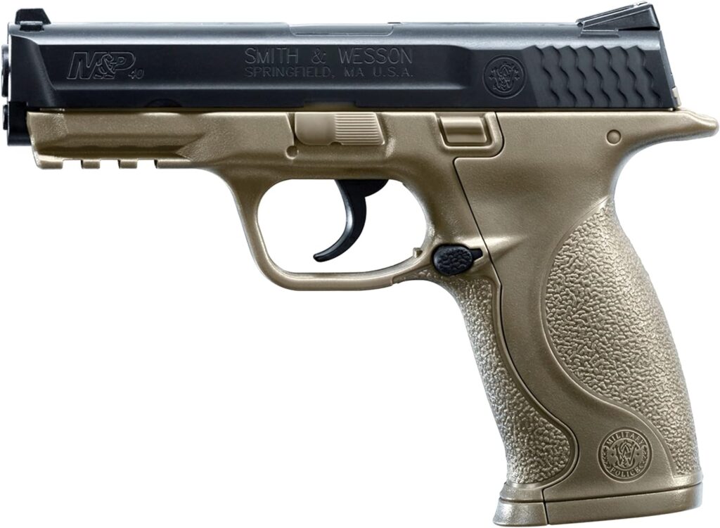 Umarex Smith  Wesson MP 40 .177 Caliber BB Gun Air Pistol, Dark Earth Brown, Standard Action