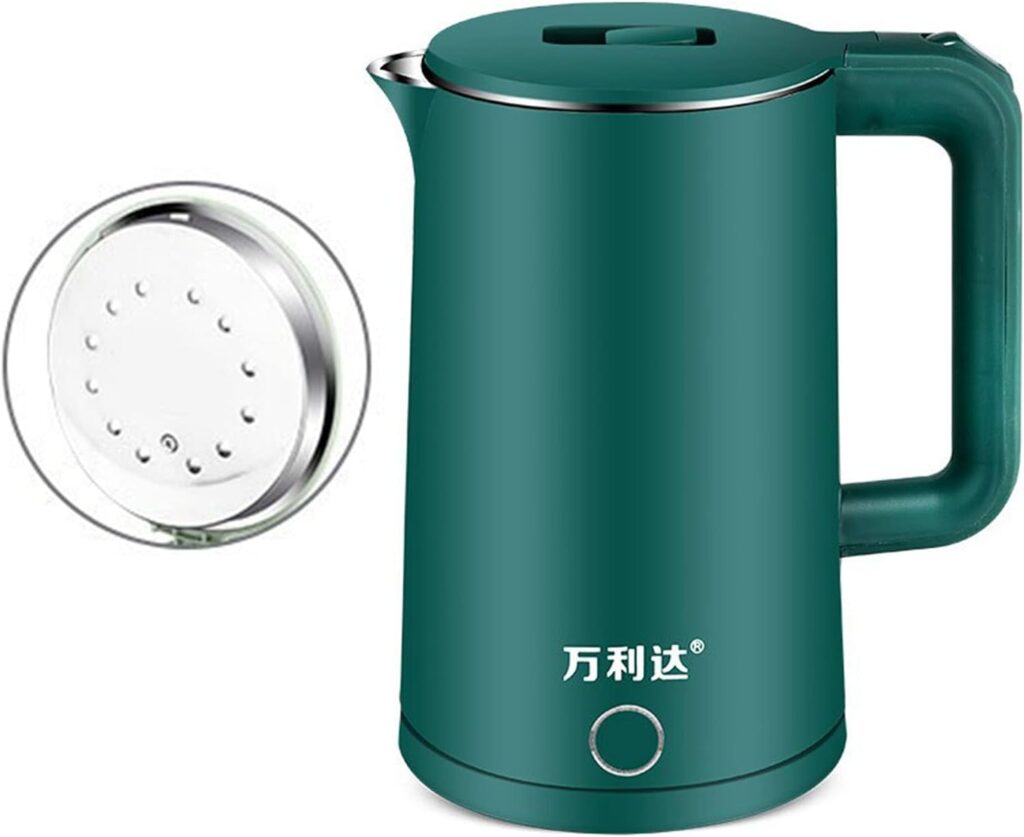 Fdit Electric Kettle Electric Stainless Steel Automatic Power Off Home Fast Heating Teapot (Green)