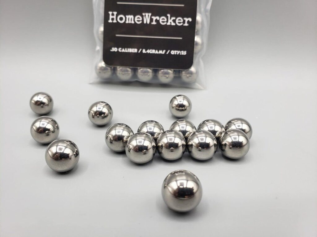 HOMEWREKER STAHLBALLE .50 Cal Kinetic Impact PROJECTILES TR50 HDP50