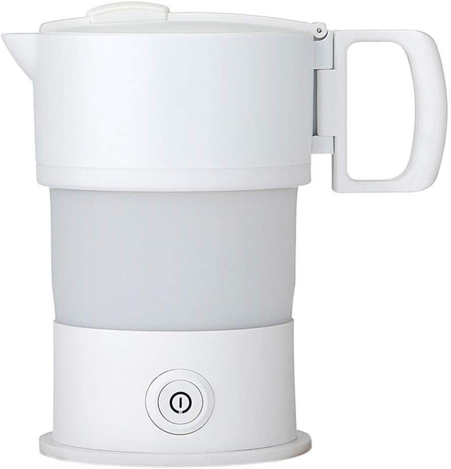 SEYFI Kettles,Foldable Kettle Grade Silictravel Foldable Kettle, Boil Dry Protection 0.6L, 800W Fast