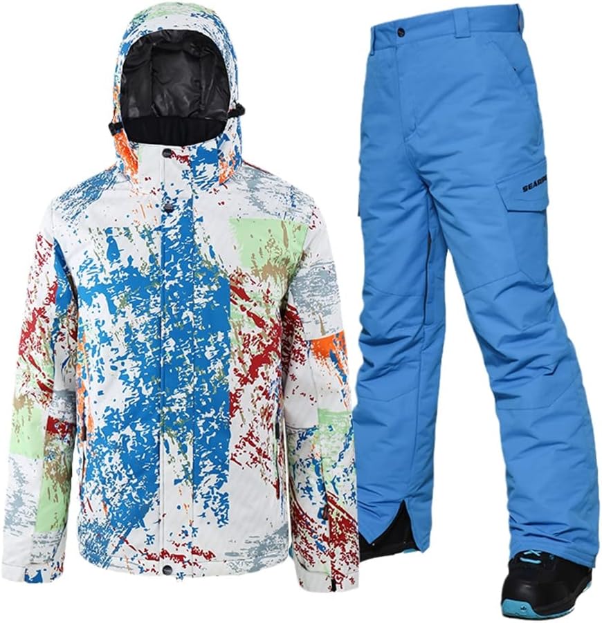 Ski Suit Men Winter Warm Windproof Outdoor Sports Snow Jackets And Pants Ski Equipment Skiing And Snowboard Snowsuit