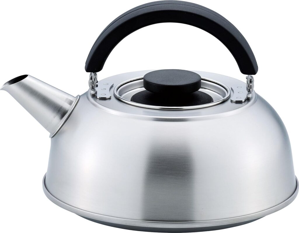 Wahei Freiz SM-9211 Barley Tea Kettle for Clean Storage Kettle, 0.6 gal (2.1 L), Strainer Included, Foldable, Induction Compatible, Made in Japan