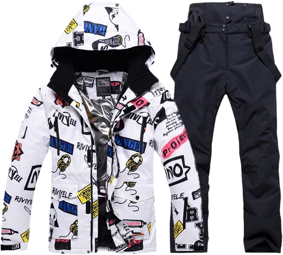 Winter Ski Suit For Men Warm Waterproof Outdoor Sports Snow Jackets Pants Male Ski Equipment Snowboard Jacket 06 M