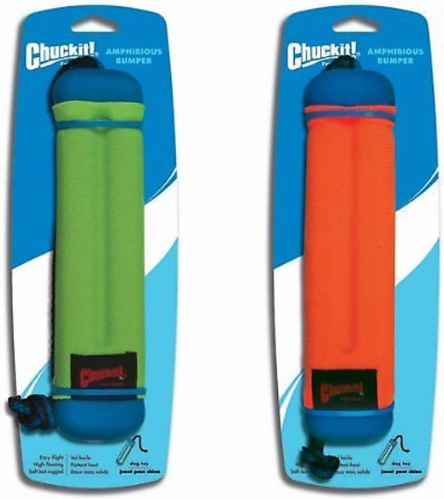 Chuckit Amphibious Bumper Fetch and Float Dog Toy, Medium (Assorted Colors)