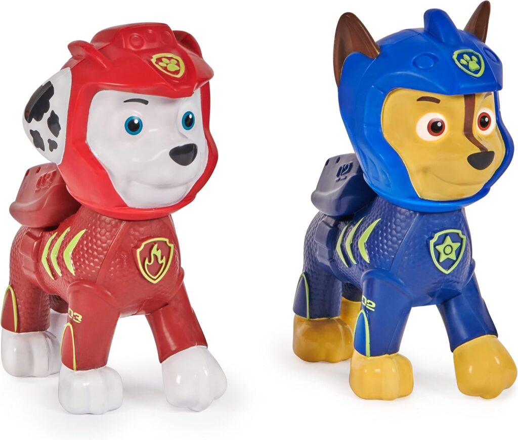 Swimways Paw Patrol Floatin Figures, Swimming Pool Accessories  Kids Pool Toys, Paw Patrol Party Supplies  Water Toys for Kids Aged 3  Up, Chase  Marshall 2-Pack